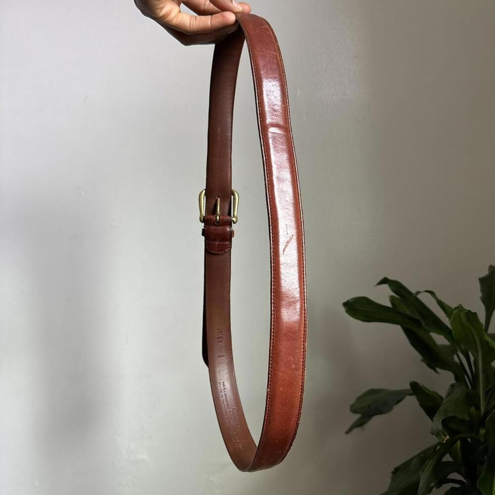 Vintage 90s Coach Brown Leather Belt‎ Size 42/105cm - Picture 3 of 5